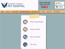 Tablet Screenshot of kuenzipet.com